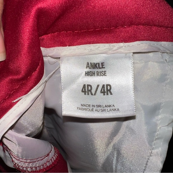 Express red ankle high rise pants - Picture 6 of 7